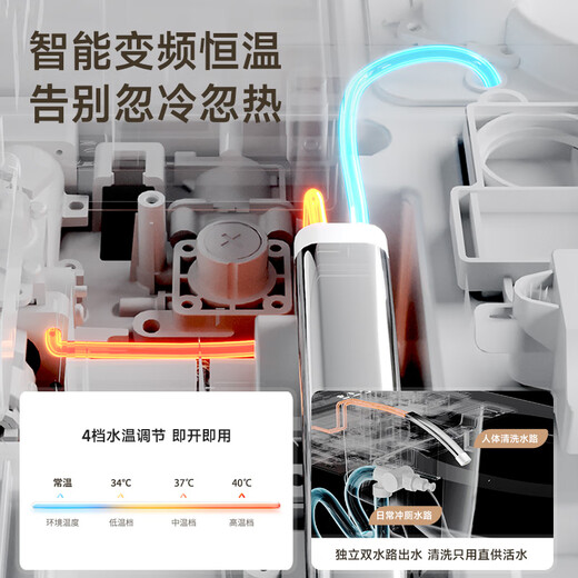 唯感（Veil Kam）831无水压限制智能马桶一体机全自动坐便器多功能冲洗家用座便器 【831AW】脚感冲水 健康水洗 定制坑距（350mm）