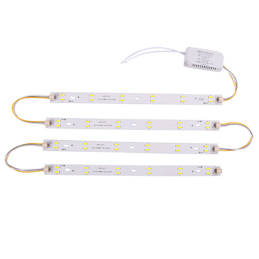 LED-Lichtquelle Modifikation Rechteckige Lampplatine Modifizierte Lampenwanne Langstreifen Patch 7030 Zwei-Farben-Lampe Perlenlampe 695 Länge 12+12 Watt (7030)