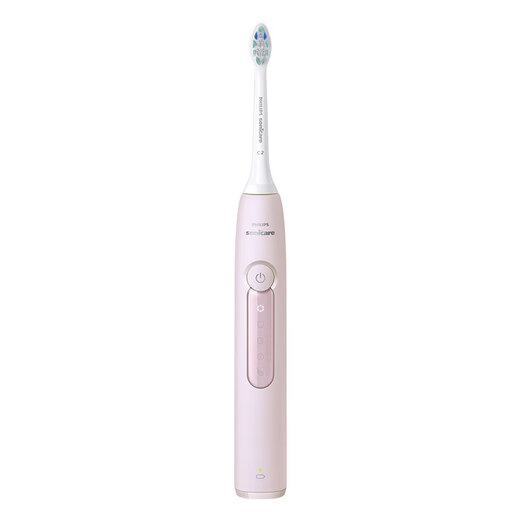 Philips (PHILIPS) electric toothbrush HX6730 upgraded adult sonic vibration rechargeable toothbrush 5 intelligent cleaning and gum protection modes birthday gift for girls Diamond 3 series light pink 60-day battery life