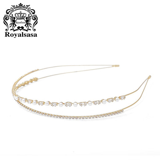 Royal sasa royal salsa narrow imitation crystal Korean internet celebrity face wash headband versatile simple fresh super fairy sweet pressure hair hoop