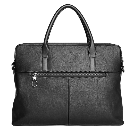 COW briefcase men's handbag large capacity business fashion men's bag C-9898 black 14 inches