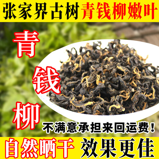 Qingqianliu Wholesale Water Repairing Gold Money Liu Zhangjiajie Qingqianliu Hunan Chengbu Tea 156g of tender leaves Spring picking two cans