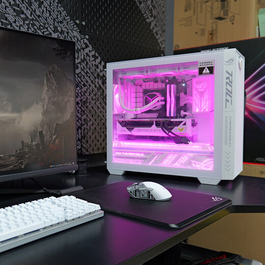 ASUS ROG family bucket Fubuki A21 shadow chasing host i5 13490F RTX5060/5070/5060TI desktop computer host ASUS fully assembled computer configuration three i5-12490F/RTX5060 graphics card