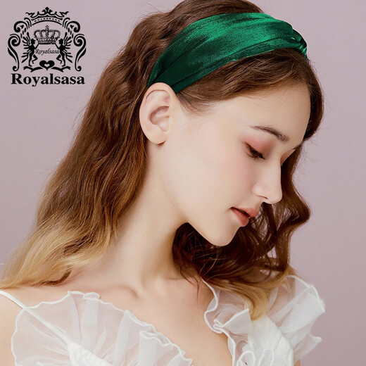 Royal sasa Korean spring and summer oversized bow mesh sweet candy-colored hair accessories headdress girly style headband green GR