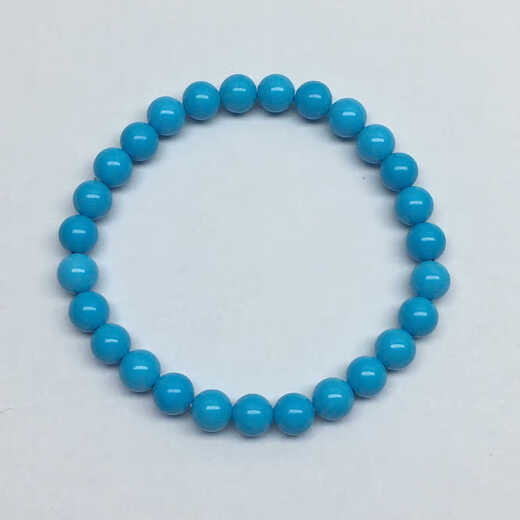 Tanhai natural ore turquoise bracelet bracelet necklace loose beads with round beads single bead millet beads ultra-fine single circle for women green diameter 4 round bead bracelet