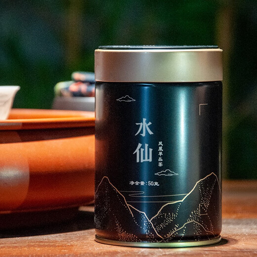 Tianchi 1392 Teeblätter, Phoenix Gaoshan Single Crane Tee, Narziss organischer Single -Cluster -Oolong -Tee, farbenfrohe Konserven 50g