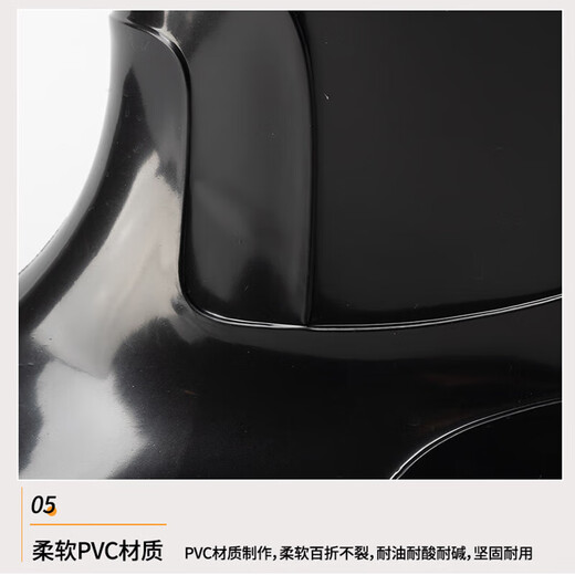 鸣固 雨鞋男低筒雨靴 防水胶鞋户外耐磨雨天黑色 42码 CW691425