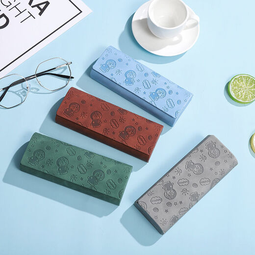 
Li Shen Glasses box, male and female students, cartoon cute portable, simple and cute myopic glasses box, anti-pressure glasses box, imprint color change, jingdang cat blue, glasses cloth