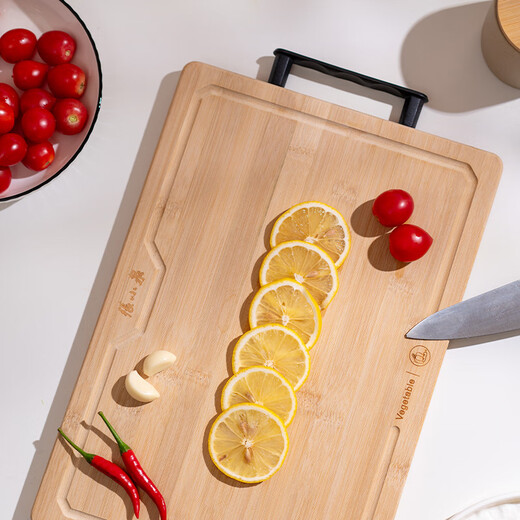 张小泉流光系列无漆竹砧板 菜板 切菜板 C501521（38*26*1.8cm）