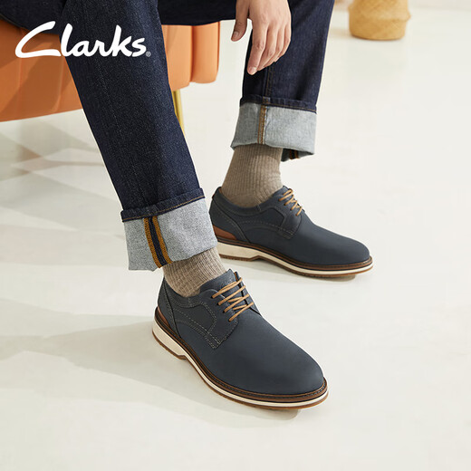Clarks Monaghan series men's shoes new British style business casual leather shoes classic retro derby shoes