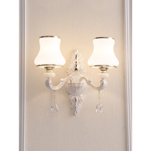 Submersible European style wall lights bedroom bedside lights living room TV background wall lights battery model wiring no wiring charging wall light purple red 6629-1 wiring model LK