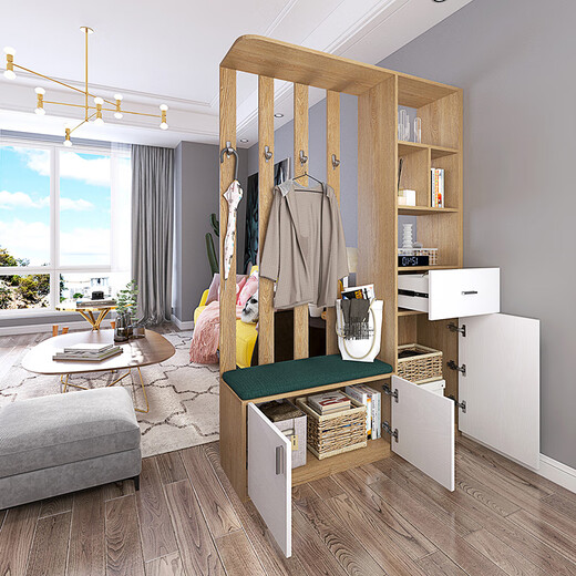 Sophia Shoe Cabinet Customized Entry Porch Cabinet Shoe Changing Stool Multi-layer Dustproof Living Room Foyer Cabinet Partition Multifunctional Whole House Customization Membership Bonus