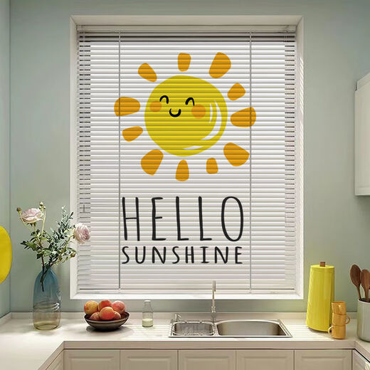 Lei Lian Deer punch-free printed blinds blackout lifting roller blinds kitchen bathroom bedroom living room office home Shen Yun new bead upgrade_printing