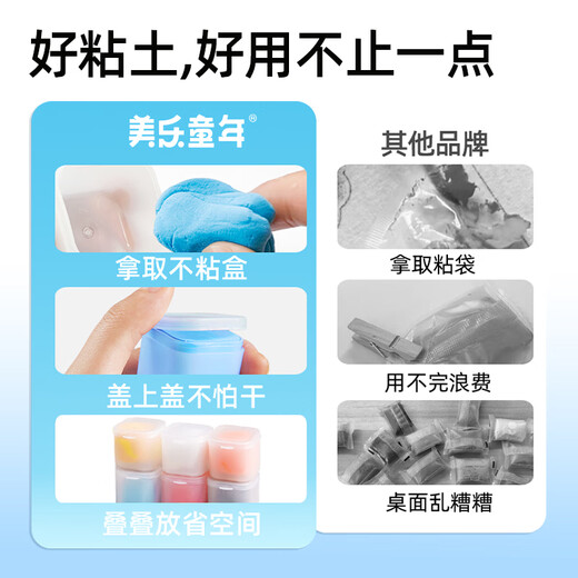 MEILE Kindheitskapsel Clay Ultraleichter Ton 6 Farbe Schlamm Kinder ungiftiger Plastikine Clay Grundschule Kindergarten Modellierung Spielzeug Modellierungen