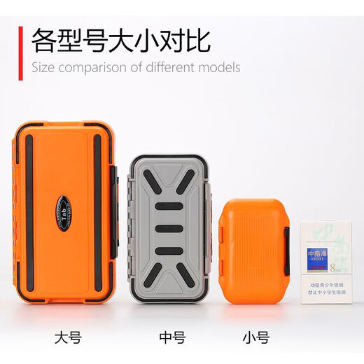 Vinoa waterproof small accessories storage box multi-functional lure box fish hook bait box rock fishing box small tool box fishing equipment equipment large black 30 small grid