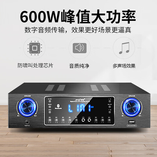 HYUNDAI现代家庭影院ktv音响套装家用k歌电脑电视客厅卡拉ok全套会议室卡包店铺专业功放音箱设备 【豪华版】10吋三分频五单元音响套装