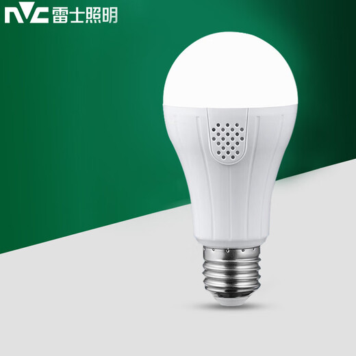 NVC Lighting (NVC) LED bulb voice-activated smart induction corridor corridor high-brightness energy-saving E27 screw bulb voice-activated light bulb E27 voice-activated light 7 watts 6500K positive white light