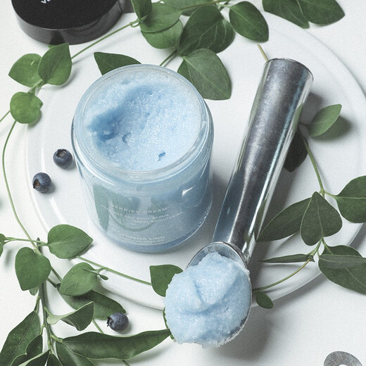 Verbena Linn Scrub Ice Cream Body VL Bath Salt Sea Salt Rub Mud Treasure Whole Body Hand Fragrance Moisturizing Gift for Men and Women 300g 1 Can PP02 Lime Taimang