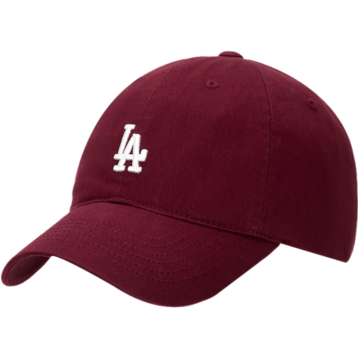 American Professional Baseball (MLB) flagship official website men's and women's hats spring and summer soft top sports baseball hat casual sun hat baseball cap birthday gift Los Angeles Dodgers/burgundy/77 One size F