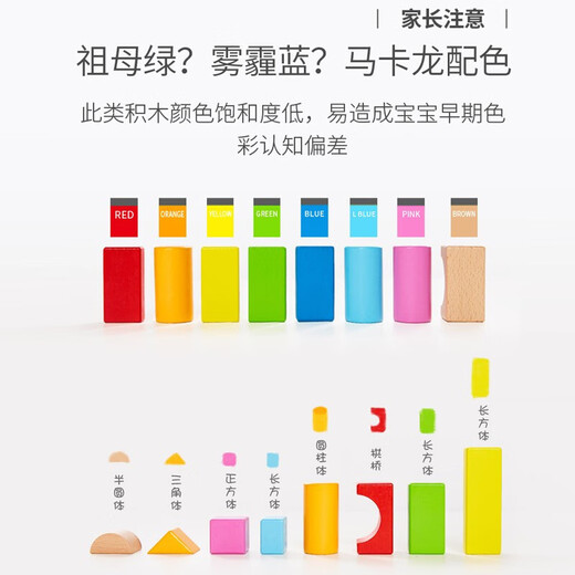 Hape [Shop's main recommendation] Children's building blocks Baby garden barrel wooden assembled toys gifts for children aged 1-3 years old 80 garden building blocks E8312