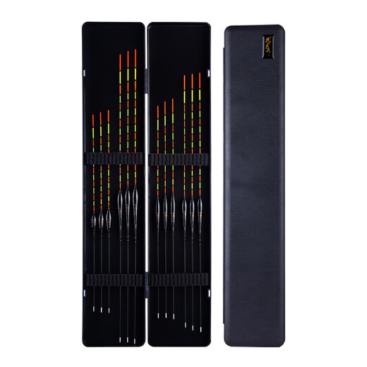 Folk artist bold and eye-catching fish float set crucian carp highly sensitive wild fishing float luminous float shallow water large objects fishing gear fishing supplies comprehensive wild fishing crucian carp 6-piece ABS float box set