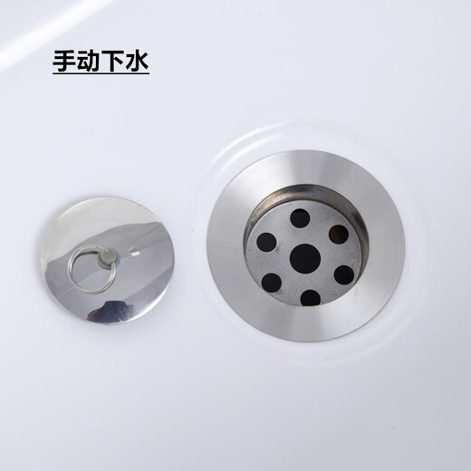 Lefit (lfte) bathroom ceramic wash mop pool balcony mop trough household Taiwan control large, medium and small mop basin courtyard mop pool 905 manual drain + faucet delivery to home