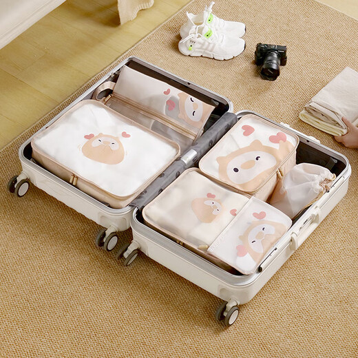 Forty thousand kilometers travel storage bag set suitcase clothes storage bag organizer bag portable underwear shoe packaging bag SW8507