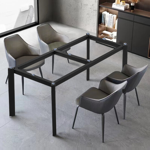 
CLCEY Customized Straight Foot Rock Slab Dining Table Bracket Marble Table Legs Ceramic Tiles Table Foot Simple Wooden Table Base Customized No Middle Beam Suitable for 14070 Table Top Straight Foot