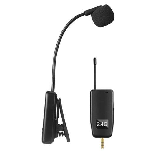 Samantian Q09 2.4G musical instrument wireless microphone Hulusi flute Erhu professional pickup one-to-two stage performance special microphone recording amplification musical instrument microphone Hulusi special microphone (ordinary model) official standard