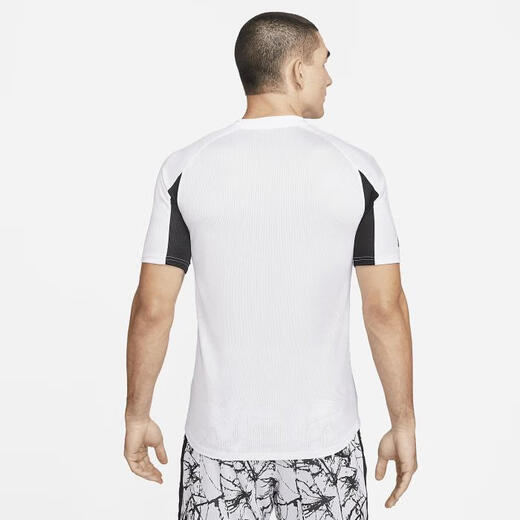 
Nike (NIKE) men's sports T-shirt top moisture-absorbent and sweat-free quick-drying mesh breathable lightweight fashion DV9734 white/black/black/black M