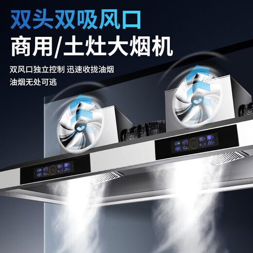 ZHENSHIDAI [Prise en charge Installation sur place] Machine intégrée Purificatrice de hottes commerciales, grande aspiration rurale de terre rurale Stove Firewood Stove Restaurant Canteen Restaurant Férum de Fume en acier inoxydable respectueux de l'environnement 120 * 80 * 45cm (modèle clé 680 Watt Single Van) Self-install (modèle phare)