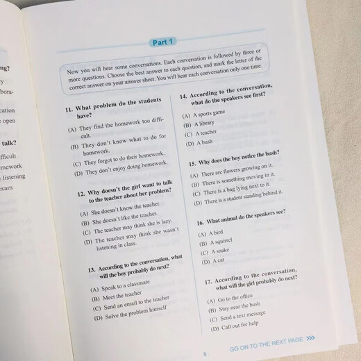 Genuine TOEFL Junior full simulation test questions, Zhou Chao, Renmin University, Les Tourui Education Research Institute, Junior TOEFL preparation simulation test questions set, TOEFL test preparation materials, 5 sets of simulation test questions answer analysis