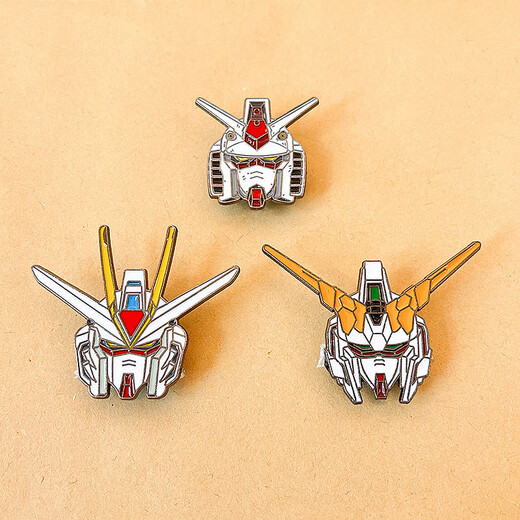 Lemiao gundam robot traje móvil broche nuevo personalidad moderna linda insignia japonesa caricatura pin pareja accesorios A2645-1 cabezal robot A24-205