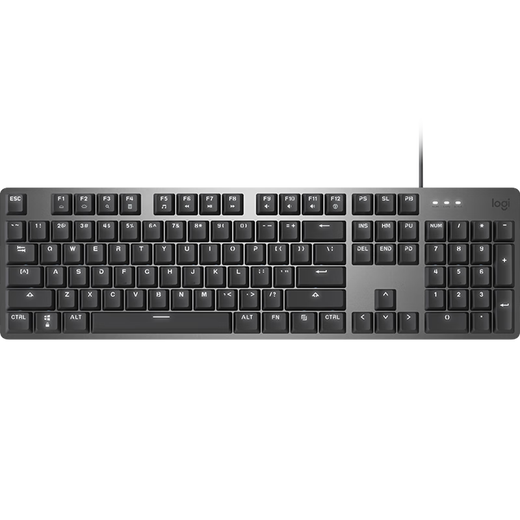 
Logitech K845 mechanical keyboard backlit wired keyboard Game e-sports keyboard Tea green and red axis keyboard DIY keycap Office game keyboard and mouse set Full size 104 keyboard K845-Blackberry positive keycap Green axis
