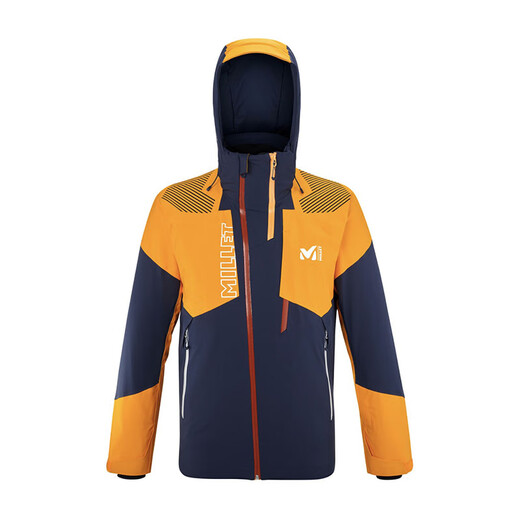 Millet France millet Nouveau costume de ski masculin Veste de protection chaude à vent de vent Miv9214 fleur sapphire bleu / kumquat-9588 s