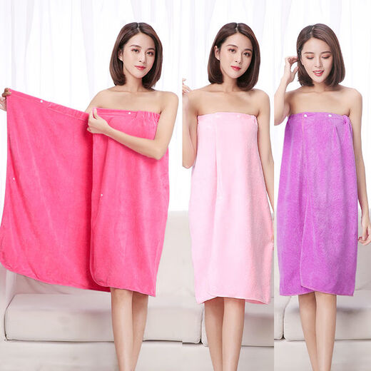 Beauty salon physiotherapy tube top bath dress steaming suit hotel yukata sauna bathrobe women's thin section for chest wrap thin section open button (90-140Jin Jin equals 0.5kg) gray 1