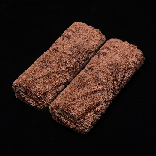 JCZS Japanese light luxury tea cloth tea towel absorbent thickened tea table special towel small tea table tea table rag tea mat 6 brown thickened 2 pieces