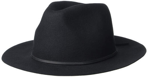 BRIXTON Men's Cotton Sun Hat Classic Federation Hat All-Season Outdoor Leisure Black Large