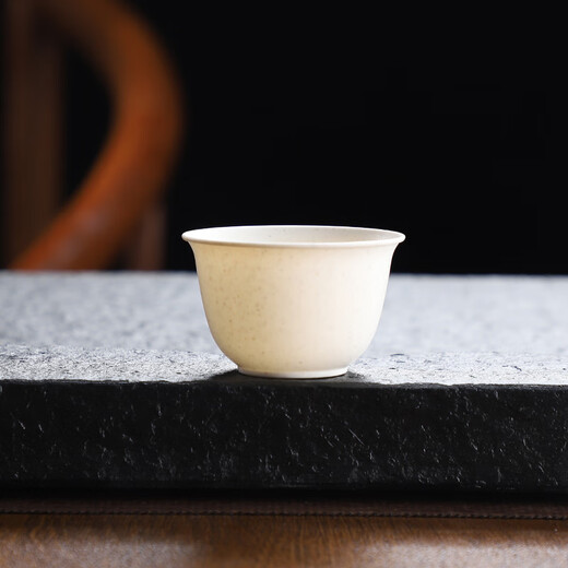 Ci small bowl disposable rice husk cup kung fu tea cup with storage cup holder 60ml high-end heat-resistant tea tasting tea reception cup rice fragrant cup 2 pack (100 pieces) with storage cup holder