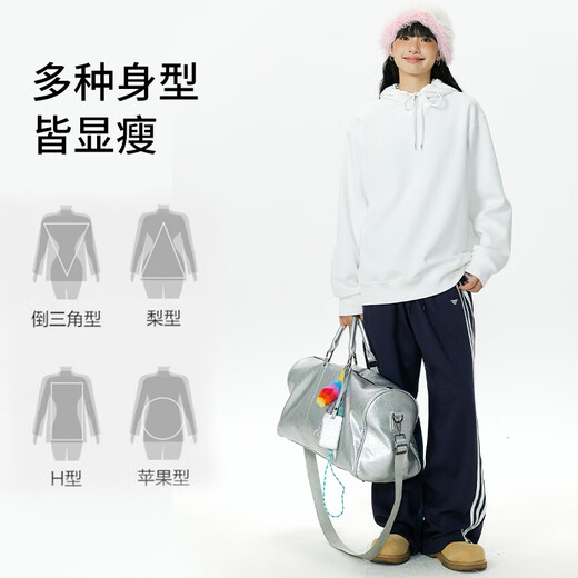 Miniso (MINISO) hooded sweatshirt men's heavy loose spring and autumn casual high-end youth trendy jacket Hemp gray XL