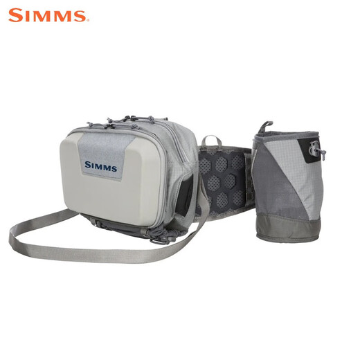 Simms Ködertasche Männer und Frauen Single Schulterkreuzkörper wasserdichtes Rucksack Fliegenfischen Multifunktionales Angelgeräte Taillenbeutel tragbare Handtasche PG-13792 Chest Bag Schwarz schwarz