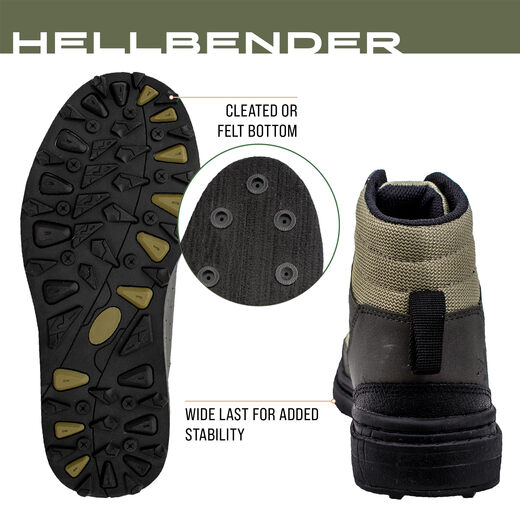 FROGG TOGGS men's fishing wading boots, non-slip and wear-resistant, outdoor professional fishing gear, felt 9