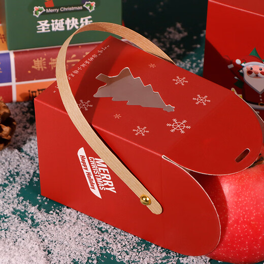 Extreme Space Christmas Apple Box 6-pack Christmas Fruit Packaging Box Christmas Gift Apple Box Christmas Eve Apple Gift Box