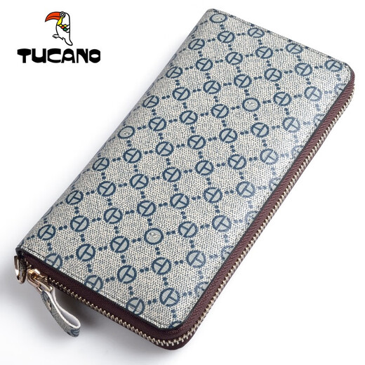 Holzspecker Herren Brieftasche Männer Lange Frauen Reißverschluss Brieftasche Koreanische Version Brieftasche Handtasche Clutch Handy Brieftasche lässig braun einfache Verpackung