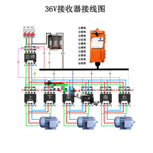 TELECRANE remote control U segment industrial wireless F21-E1B high channel 102-180 steel plant anti-interference sink 12V
