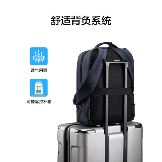 American Travel Gepäck Computerbeutel Travel Rucksack Business Pendler Rucksack 17-Zoll-Computer tragbarer NJ5 Grau Grün