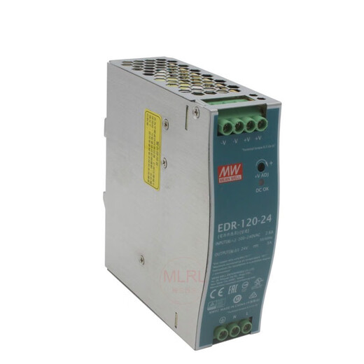 原装明纬24V导轨开关电源EDR-75/120/150-24V直流变压器替DR EDR12048