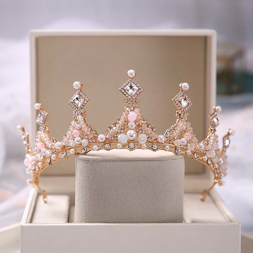 Crown tiara 18 adult gift internet celebrity birthday fairy princess crystal crown bridal tiara high-end new style SN4559 26 styles - silver simple decoration