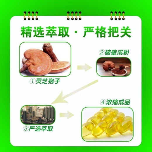 
Jilin specialty spore powder extraction Ganoderma lucidum spore oil soft capsule Ganoderma lucidum triterpenes 100 bulk [Jiawan tonic] Special type
