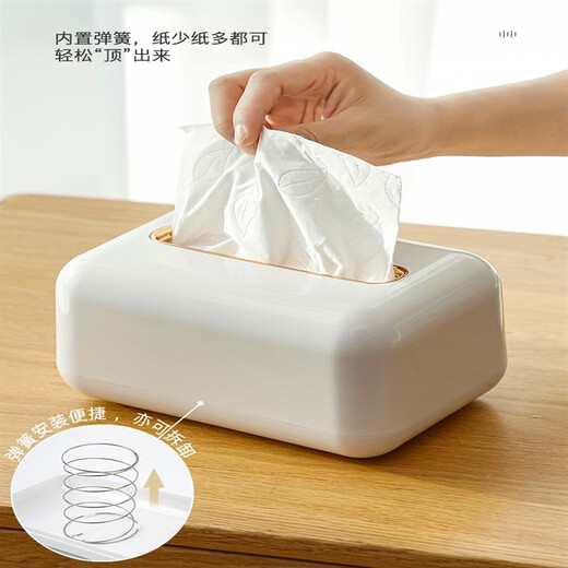 Leichte Luxus-Tissue-Box Wohnzimmer Haushaltsfrüchte Frühling Ziehkasten Wandmontierte Desktop Kreative Serviettenbox Aufbewahrung Bohnenpaste Grün/Fernbedienungssteuerung Tissue Box SF1392